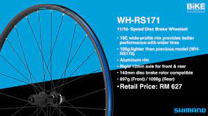 Bicycle online shops in malaysia | buy mountain bicycles, road bikes, folding bikes and kids bikes acc & parts more from our rodalink online store. The Shimano Wh Rs171 Wheelset Is Bike Science Malaysia Facebook