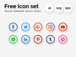 The 25 Best Free Beautiful Social Media Icon Packs For 2020 5 In 2020 Startup Logo Social Media Icons Social Network Icons
