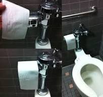 LPT: On auto-flush public toilets, use a piece of toilet ...