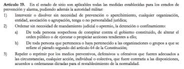 Según la constitución, solo debe ser mediante orden judicial. Que Si Y Que No Se Puede Hacer En Un Estado De Sitio