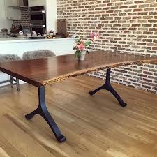 The chair seats are padded and upholstered in a black faux leather fabric for comfort. Metal Table Legs Set Of 4 Furniture Legs Modern Dining Etsy Metal Table Legs Dining Table Legs Coffee Table Legs