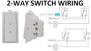 These two way switches have a single pole double throw (spdt) configuration. How A 2 Way Switch Wiring Works Two Wire And Three Wire Control