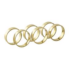 Buy Broste Copenhagen Ring Napkin Ring Set Of 6 Brass Amara