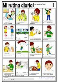 Acciones Diarias En Ingles Buscar Con Google Rutina Diaria Rutina Diaria De Ninos Actividades Rutina Diaria