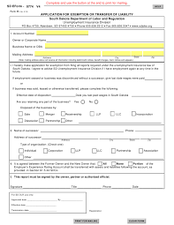 A mandatory reporter who knowingly fails to make the required report is guilty of a class 1 misdemeanor. Form Dol Uid 55 Download Fillable Pdf Or Fill Online Application For Exemption Or Transfer Of Liability South Dakota Templateroller