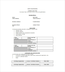 … to download the cv template in word format, you must visit our original post page by clicking here: Free 8 Sample Cv Templates In Pdf Ms Word