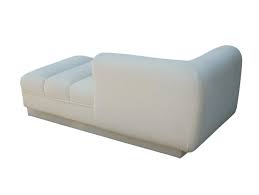 How incredible designs sofa chaise furniture for small space. Mid Century Modern White Channel Seat Chaise Lounge In White By Directional For Sale At 1stdibs