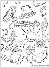 This product is for viewing only. Hello Summer Coloring Page Summer Coloring Pages Summer Coloring Sheets Free Coloring Pages