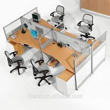 Superior Quality Office Furniture System Modular 4 People Cubicle Counter Quality Office Furniture Modular System Office Furniture