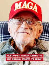 "He's my favorite president." World War II hero Denver Moore is about to  turn 104 years old. But before he blows out his candles, he has a special  birthday request for @realdonaldtrump.