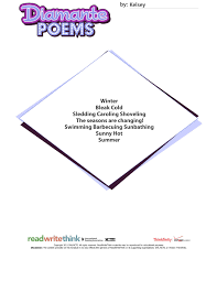 Summer Diamante Poetic Memories Of Summer Rwtsummer Summer Learning From Readwritethink Org Pinterest