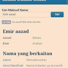 Ia juga dikatakan memiliki tenaga penuh dan karier yang hebat. Pilih Nama Anak Yang Ada Makna Secara Online