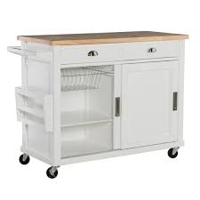 Kitchen Island Wood White Linon White Kitchen Cart Kitchen Cart Rolling Kitchen Island
