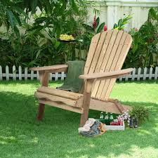 Outdoor Natural Fir Wood Adirondack Rocking Chair Patio Deck Garden Furn Costway Wood Adirondack Chairs Adirondack Chairs Patio Patio Chairs
