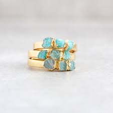 Amazonite Ring Crystal Ring Raw Gemstone Ring Gold Green Etsy Amazonite Ring Textured Ring Band Gold Gemstone Ring