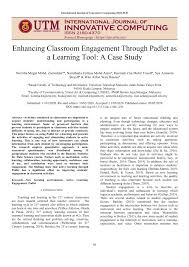 Comunicare agli studenti le modalità di erogazione delle lezioni. Pdf Enhancing Classroom Engagement Through Padlet As A Learning Tool A Case Study
