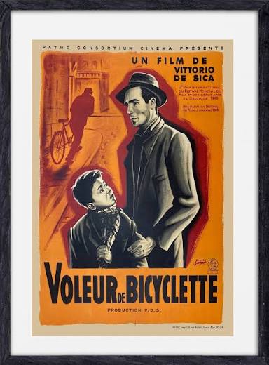 Bicycle Thieves | 1948 | French | Vintage Movie Poster | Vintoz.com
