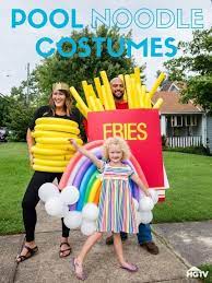 Too Cool For Pool 3 Last Minute Diy Costumes Last Minute Diy Costumes Inexpensive Diy Halloween Costumes Rainbow Halloween