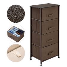 Find ideas, products and dorm room decorating tips. 4 Tier Dresser Drawer Storage Unit With 4 Easy Pull Fabric Drawers And Metal Frame Wooden Tabletop For Closets Nursery Dorm Room Hallway Brown Walmart Com Walmart Com