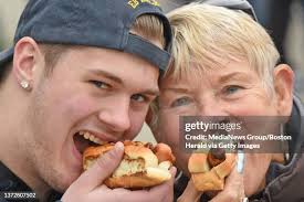 East Bridgewater resident Gerry Peterson enjoyed a hot dog with her... News  Photo