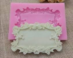 Ornate Leaf Frame Mold Mould Victorian Scrollwork Flourish Etsy In 2020 Printing On Burlap Kawaii Crafts How To Make Wreaths