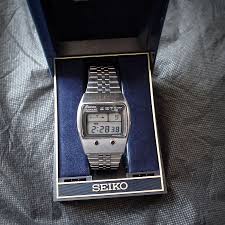 Seiko 1977 Vintage Lcd Chronograph M159 5059 Steve Jobs Watch Stainless Steel Seiko Vintage Watches Electric Watch