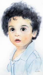 First watercolor painting shared in the group