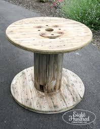 Diy cable spool table wood spool tables cable drum table wooden cable spools cable spool ideas wooden cable reel wire spool table tambour how to make a diy wire spool coffee table using an old wood spool. Industrial Spool Table Eight Hundred Furniture