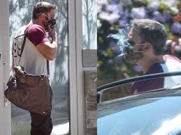 Ben affleck is a 48 year old american actor. Photos Ben Affleck Won T Let Face Mask Stop Him From Smoking As He Takes A Stroll With Girlfriend Amid Lockdown English Movie News Times Of India