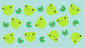 Simple Frogs Lilypads 1920 X 1080 Frog Wallpaper Wallpaper Iphone Cute Frog Art