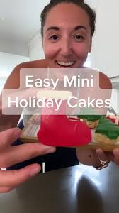 Easy Mini Holiday Cakes! #holiday #yum #baking #AmazonMusicJingleBellTok  #SpotifyWrapped #GiveWithAllYourHeart #fyp #dessert #recipe #christmas