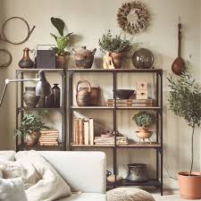 Fjallbo Shelving Unit Black 100x136 Cm Ikea Shelving Units Living Room Shelving Unit Decor Ikea Living Room