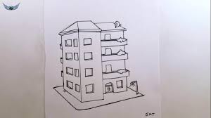 Kolay Ve Basit Apartman Resmi Cizimi Youtube