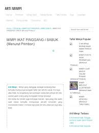 Tahukah makna mimpi naik mobil yang satu ini? Mimpi Ikat Pinggang Sabuk Menurut Primbon Arti Mimpi