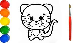 Dibujos faciles paso a paso. Como Dibujar Y Pintar Un Lindo Tigre Kawaii Dibujos Faciles Paso A Paso Funkeep Art Youtube