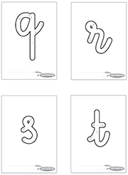 Trace Les Lettres Q R S T Con Imagenes Lectoescritura Abecedario Grafomotricidad