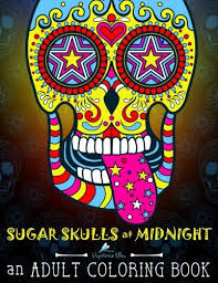 Skull and snake coloring page for adults. Sugar Skulls At Midnight Adult Coloring Book A Dia De Los Muertos Day Of The Dead Coloring Book For Adults Teens Volume 1 Reading Length