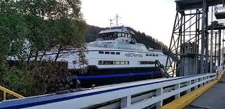 Mv Powell River Queen Ferry Coming From Quadra Island, Arriving At Terminal  In Town Of Campbell River, Vancouver Island, British Columbia, Canada Stock  Photo - Alamy