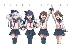 akatsuki hibiki ikazuchi inazuma 女の子イラスト かわいいアニメの女の子 艦これ イラスト
