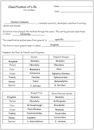 Taxonomy Worksheet 2 Studimages Com Worksheets Linnaeus