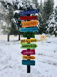 Story Book Directional Sign Backyard Signs Directional Signs Garden Signs