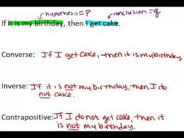 Converse Inverse And Contrapositive Lesson Geometry Concepts Youtube
