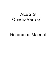 Alesis Quadraverb Gt Reference Manual Shadows Free