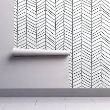 Black And White Herringbone Peel And Stick Wallpaper Peel And Stick Removable Wallpaper Herringbone Black And White Herringbone Walmart Com Herringbone Wallpaper Removable Wallpaper Self Adhesive Wallpaper