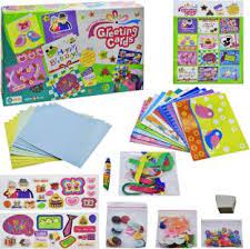 Complete kit features everything you need to make 10 handcrafted cards including dimensional honeycomb shapes, foil stickers, cards, envelopes, markers, glue stick and more. Ekta Make Your Own Greeting Cards Craft Kit For Kids Create 12 Fabolous Ready To Make Cards Diy Do It Yourself Buy Online Gift Item Make Your Own Greeting