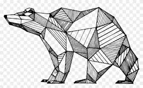 Modern geometry wolf design tattoo vector image. Geometric Drawings Animals Black And White Geometric Animal Hd Png Download 2480x3508 1541575 Pngfind