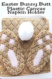 I love to pin all the free sewing patterns, tips, and tutorials i find on pinterest along with inspiration such as favorite sewing patterns, favorite fashions, and favorite fabrics! Easter Bunny Butt Plastic Canvas Napkin Holder Pattern Diy Party Mom