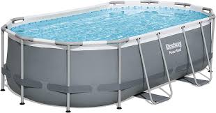 The signature rtl (resin top ledge) is a oval above ground pool available at the pool factory. Amazon Com Bestway Power Steel Above Ground Pool Set 14 X 8 2 X 39 5 Garden Outdoor