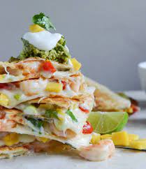 Chipotle Beer Shrimp Quesadillas With Spicy Guac Recipe Spicy Recipes Food Beer Shrimp