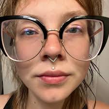 16g 8mm 10mm implant Grade Titanium Lab Made Opal Clicker Daith Jewelry